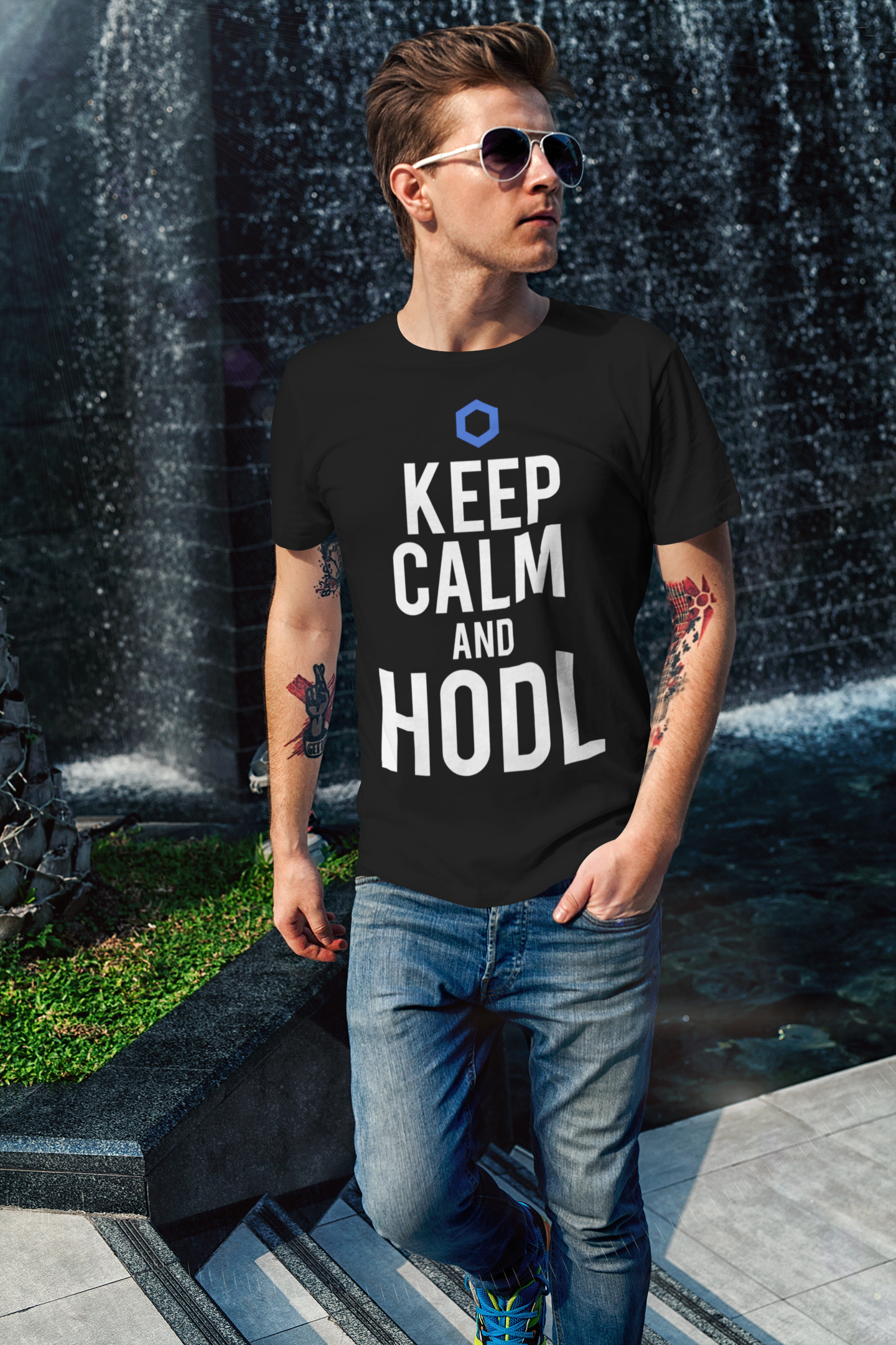 KEEP CALM AND HODL CHAINLINK - LINK - ThreadVerse