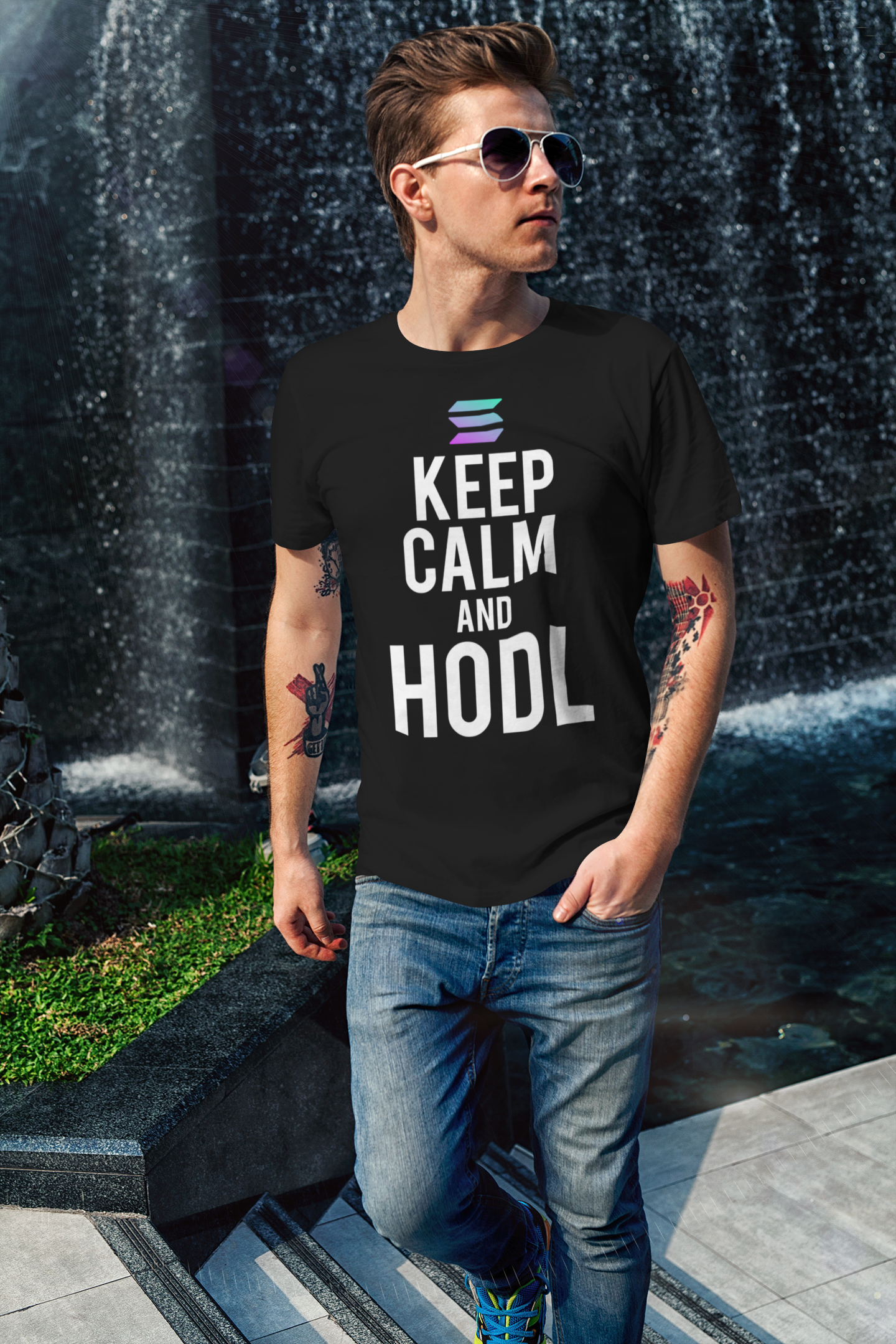 KEEP CALM AND HODL SOLANA - SOL - ThreadVerse